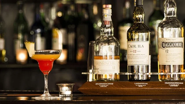 Cocktail elegant servi lors d'un evenement d'entreprise