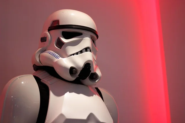 Personnage costumé façon Stormtrooper pour animation évènementielle Star Wars