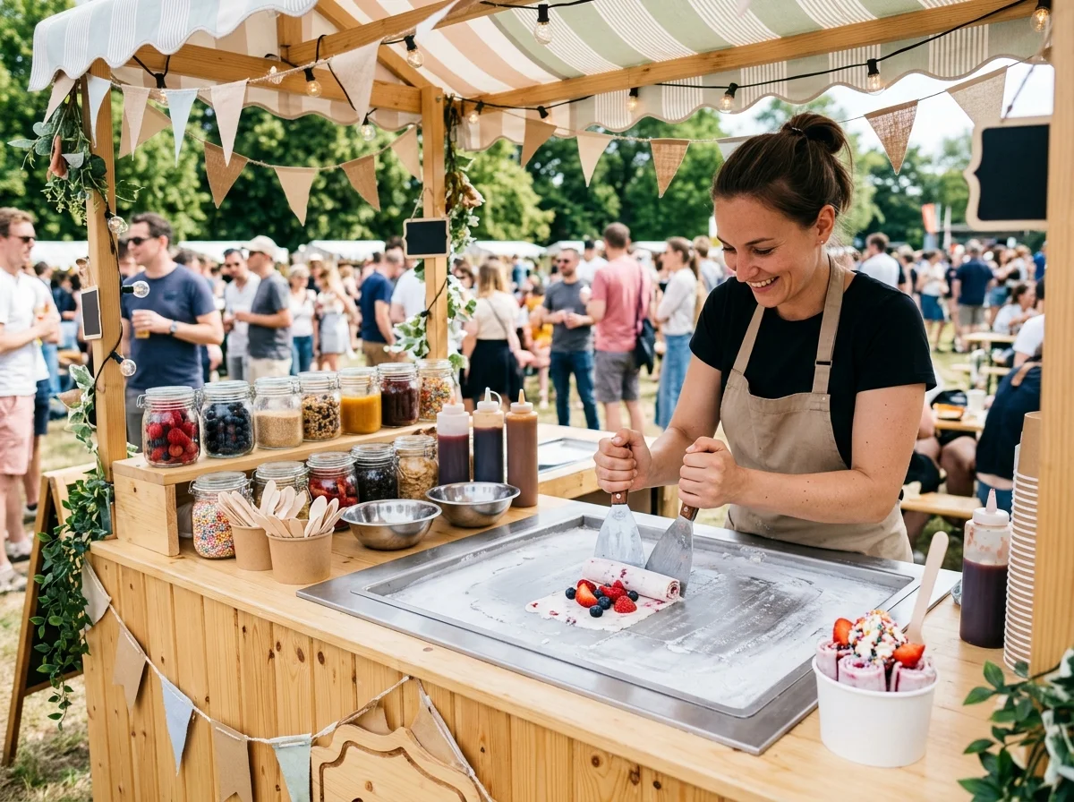 Animation Stand Glaces Iceroll en Provence