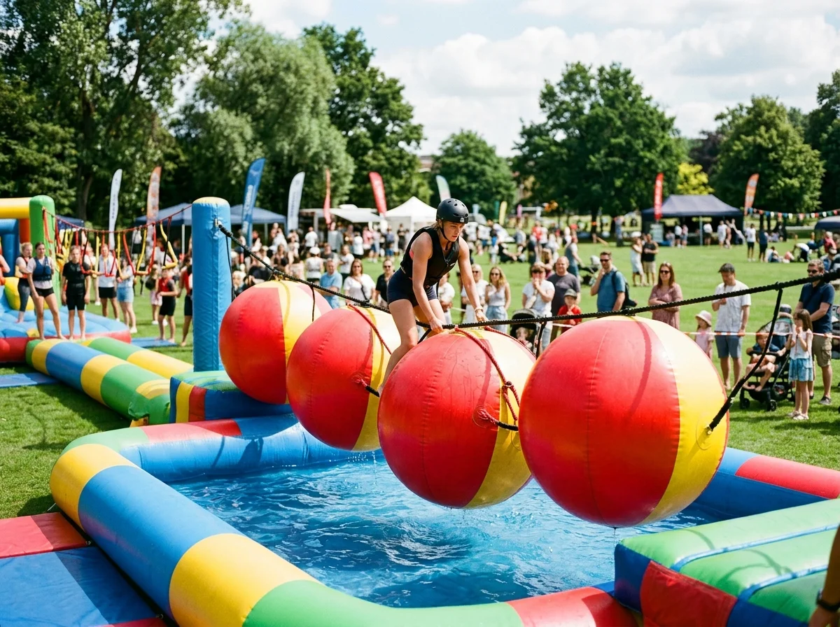 Boules Obstacles Wipe Out en Provence