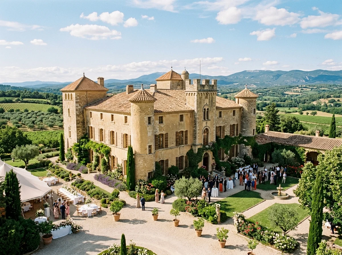 Château de pierre en Provence, lieu de réception château et domaine
