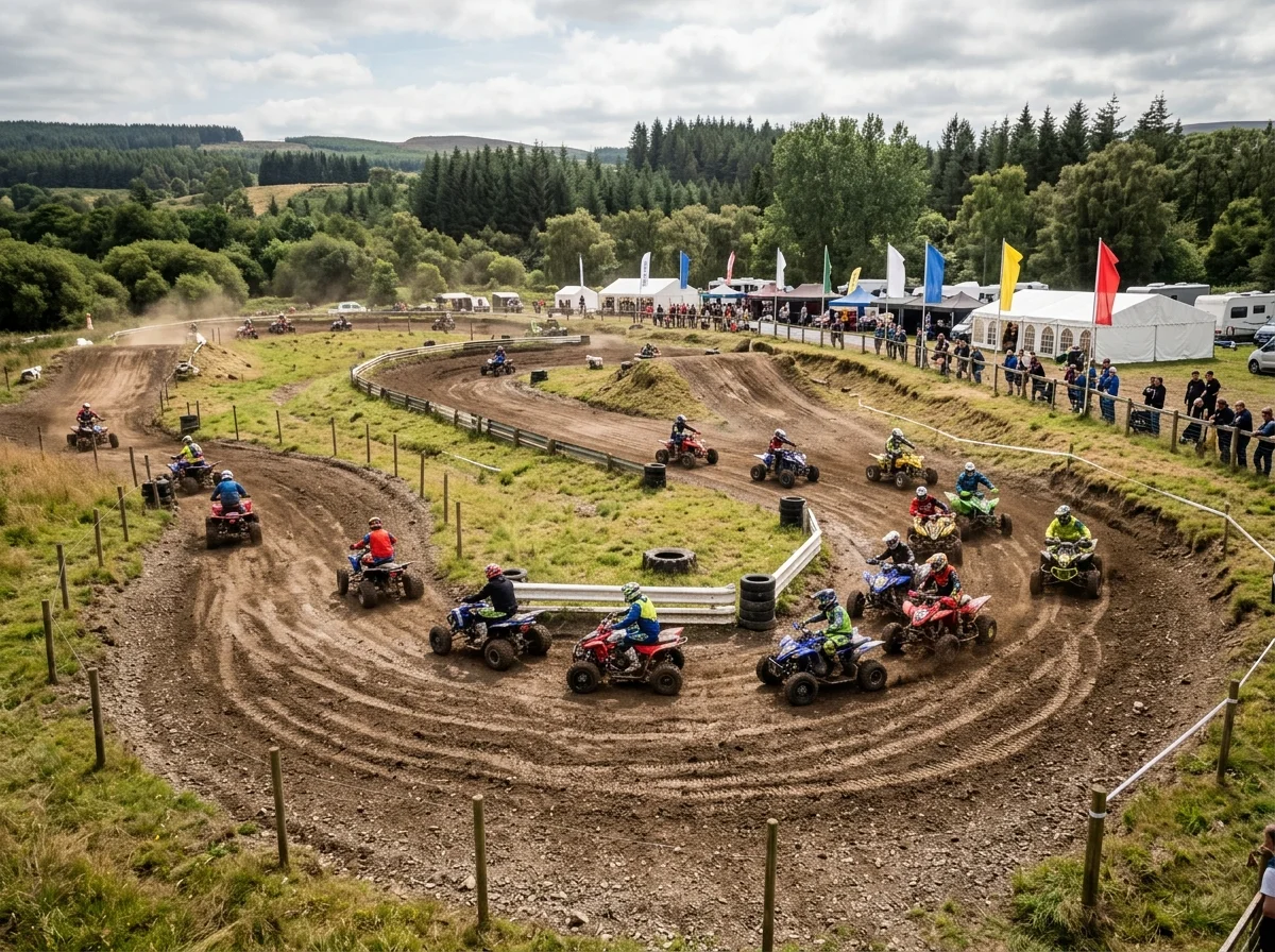 Circuit de quad utilisé pour une animation en extérieur