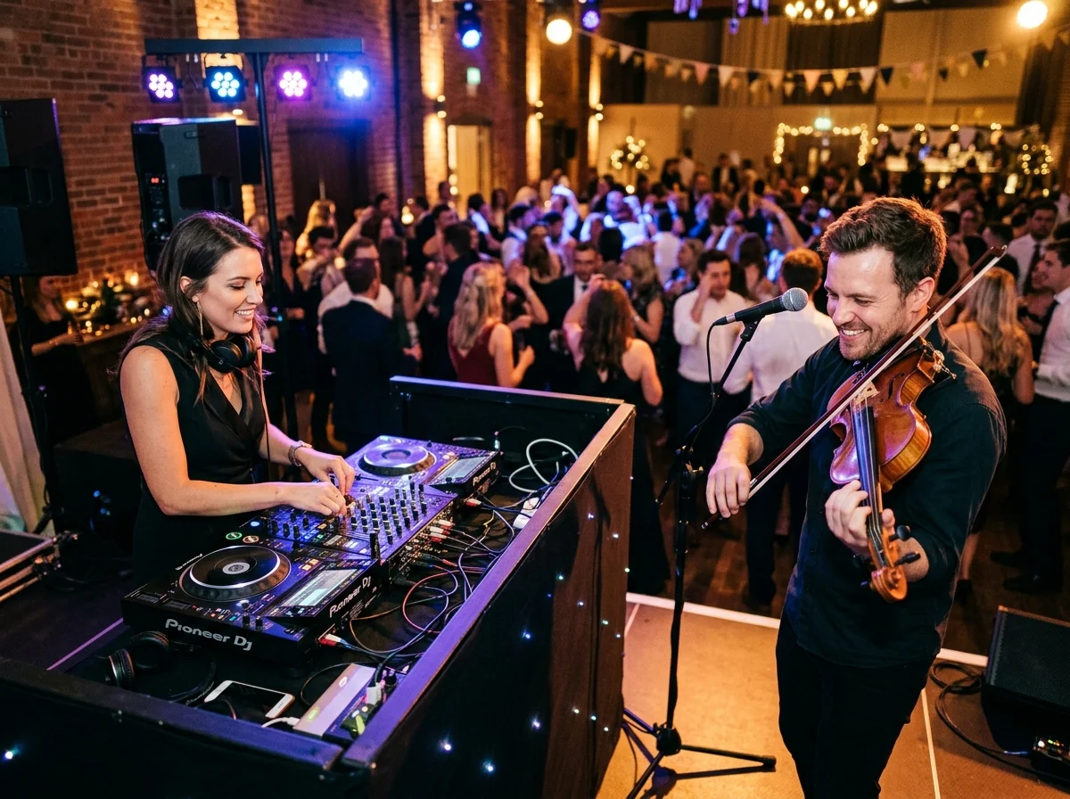 Violoniste se produisant sur scène lors d'un événement