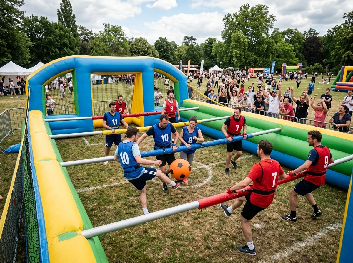 Location Baby Foot Humain Gonflable en Provence