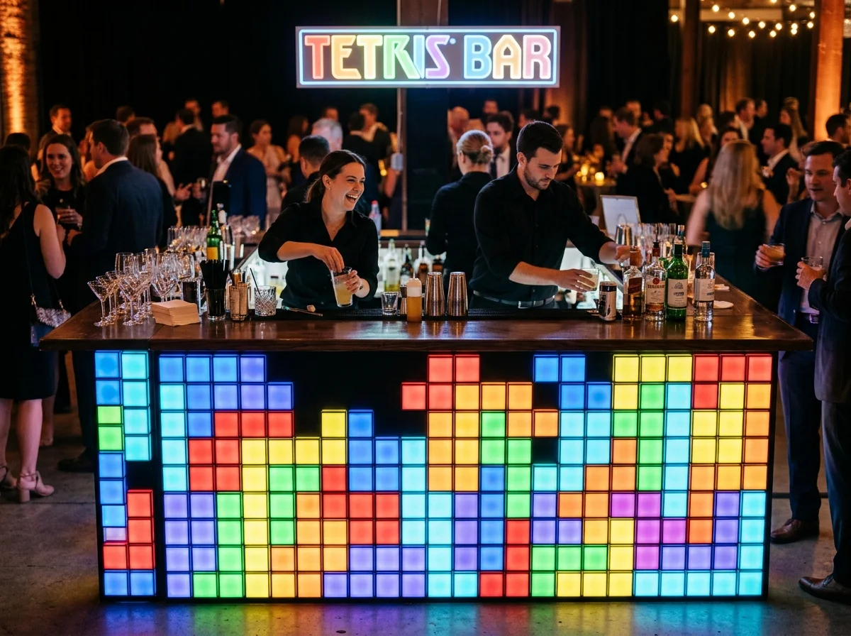 Location Bar Tetris Lumineux en Provence
