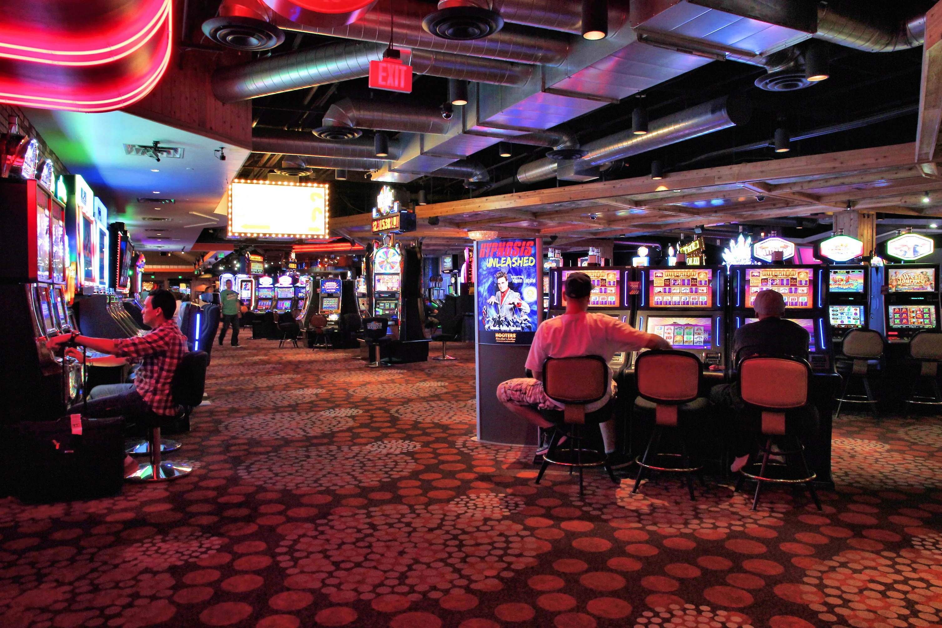 Machine à sous installée pour une soirée casino