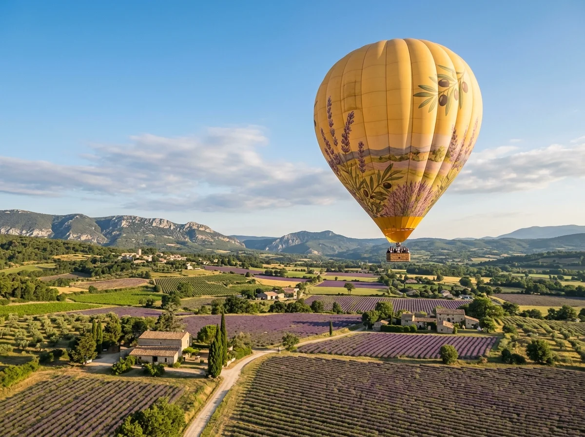 Montgolfière en plein vol, animation montgolfière pour événement