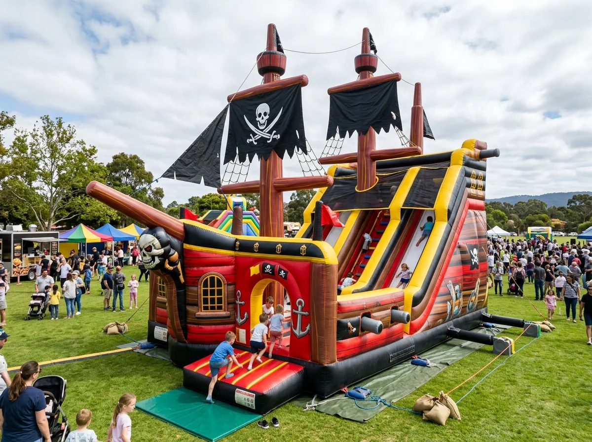 Navire Pirate Géant Gonflable en Provence