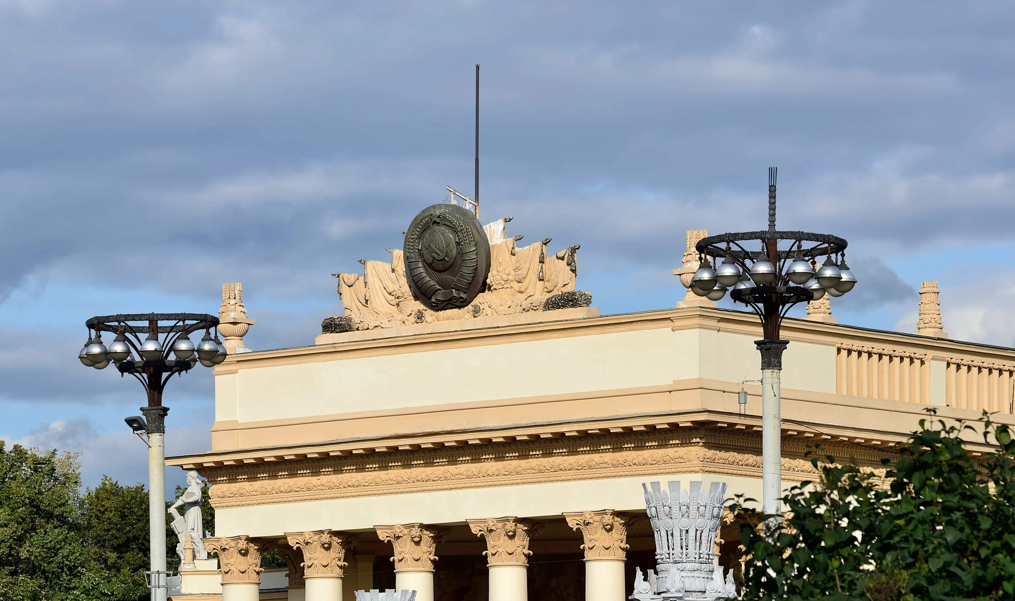 Pavillon aménagé pour accueillir un événement