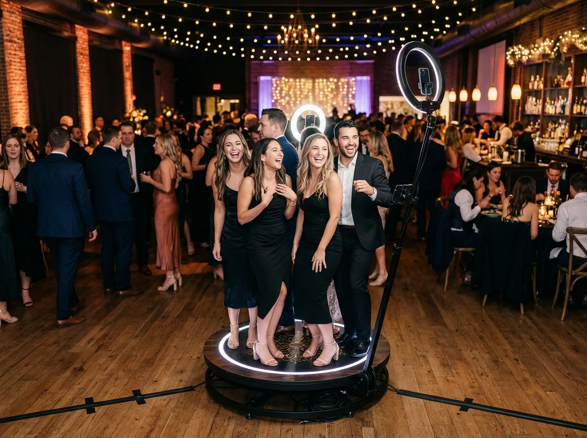 Photobooth 360 lors d'un mariage en Provence