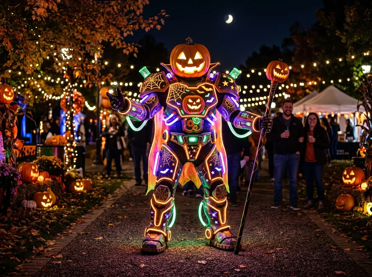 Robot Lumineux Halloween en Provence