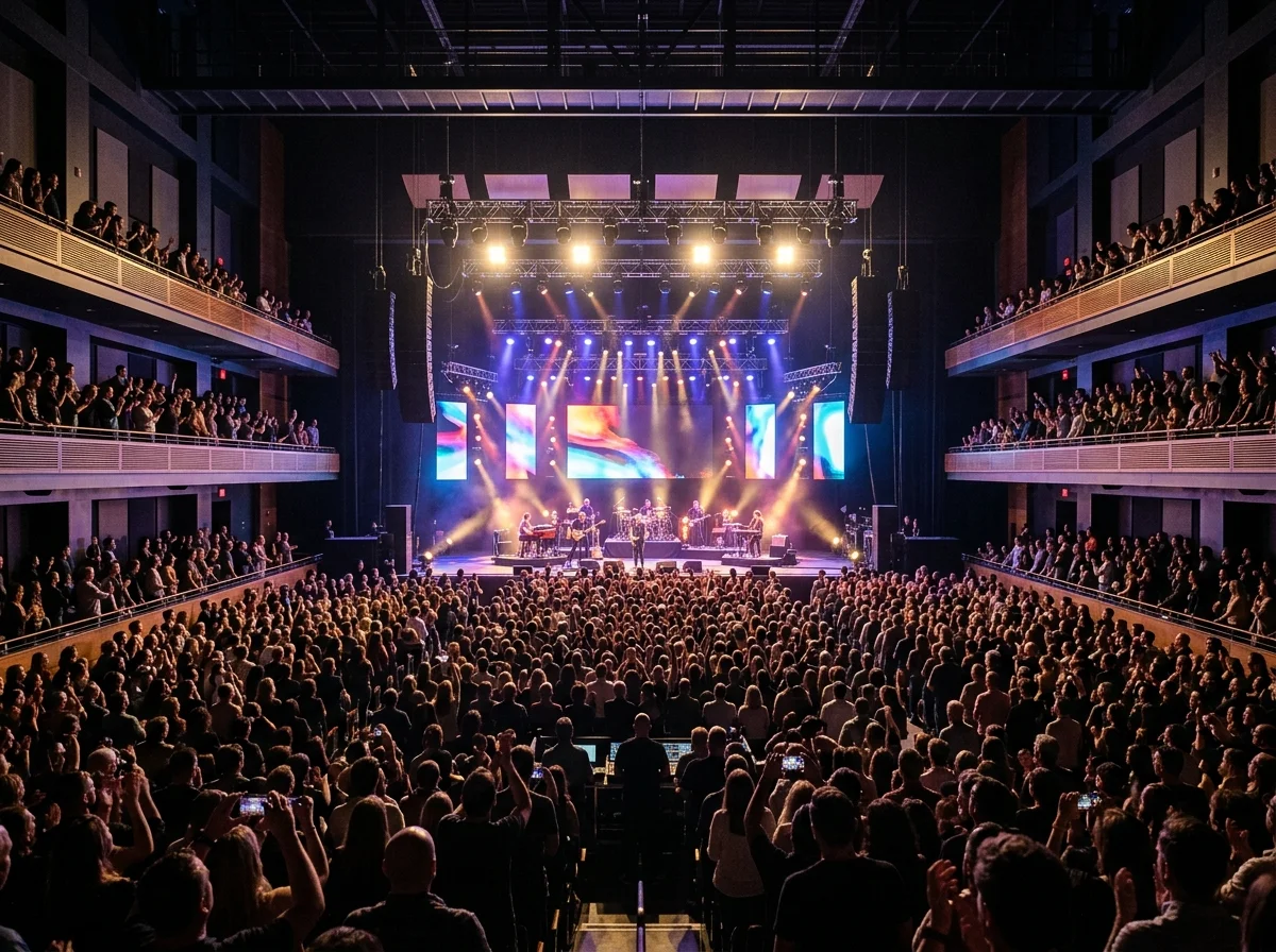 Salle de concert aménagée pour un événement