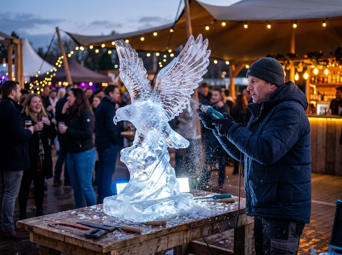 Sculpteur sur Glace en Provence