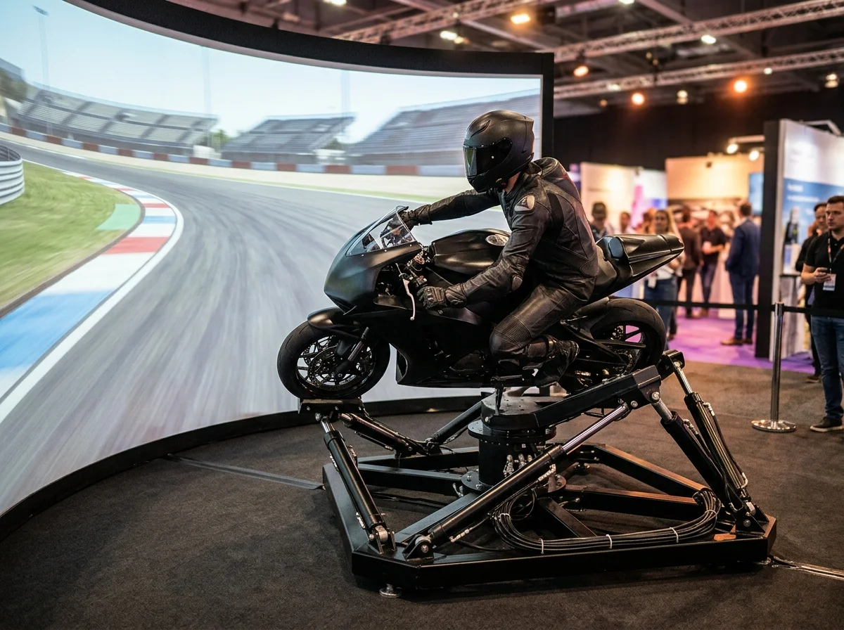 Simulateur Moto GP sur Vérins en Provence