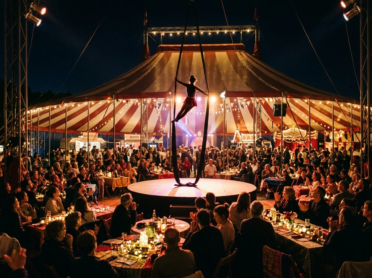 Chapiteau de cirque pour soiree a theme