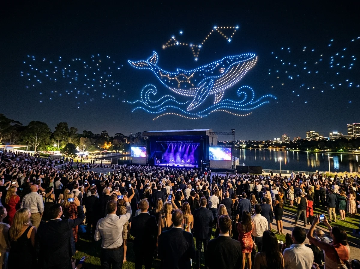 Spectacle de Drones Lumineux en Provence