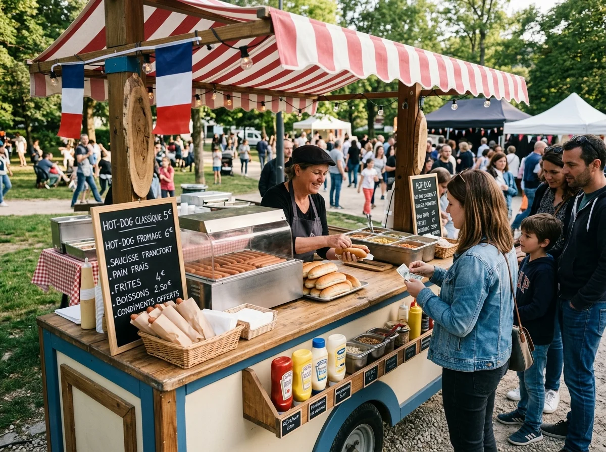Stand à Hot-Dog en Provence