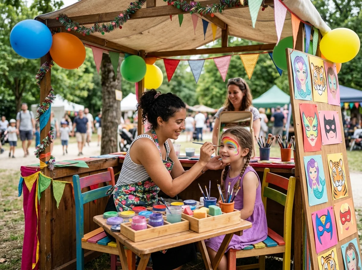 Stand de Maquillage pour Enfant en Provence