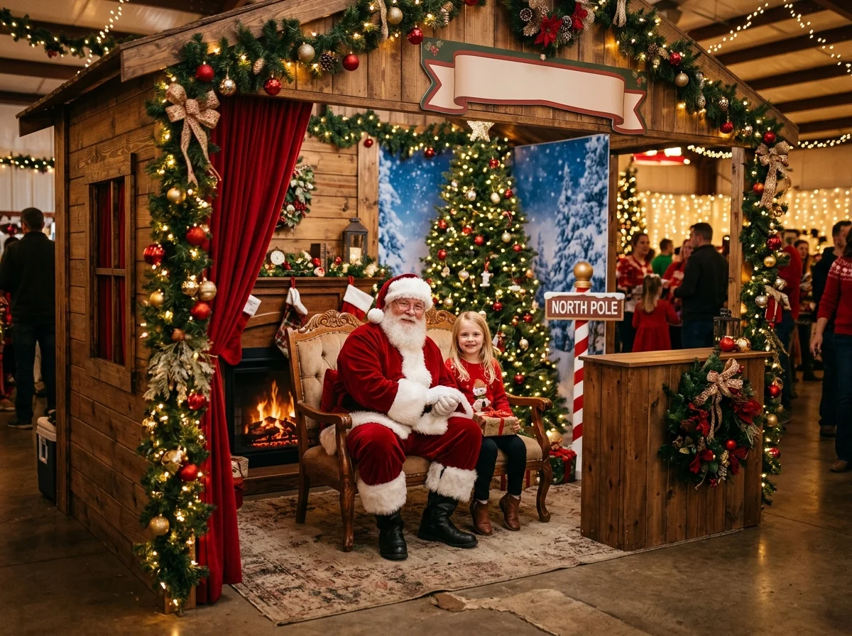 Stand Photo Père Noël en Provence