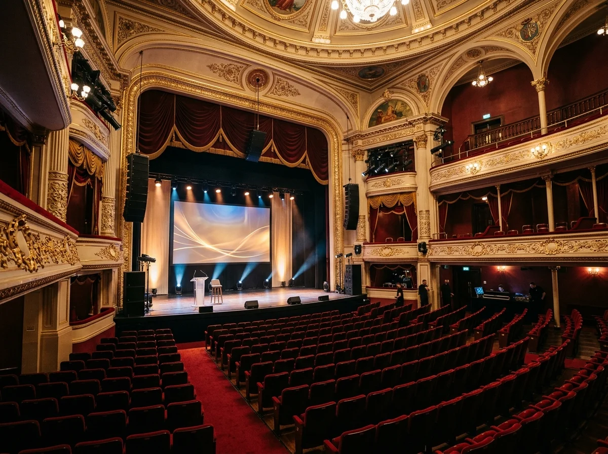 Comédiens en coulisses prêts à entrer sur scène pour une pièce de théâtre