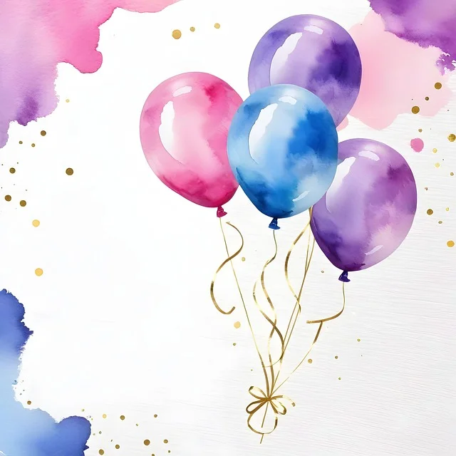 Ballons colores pour une fete a petit budget