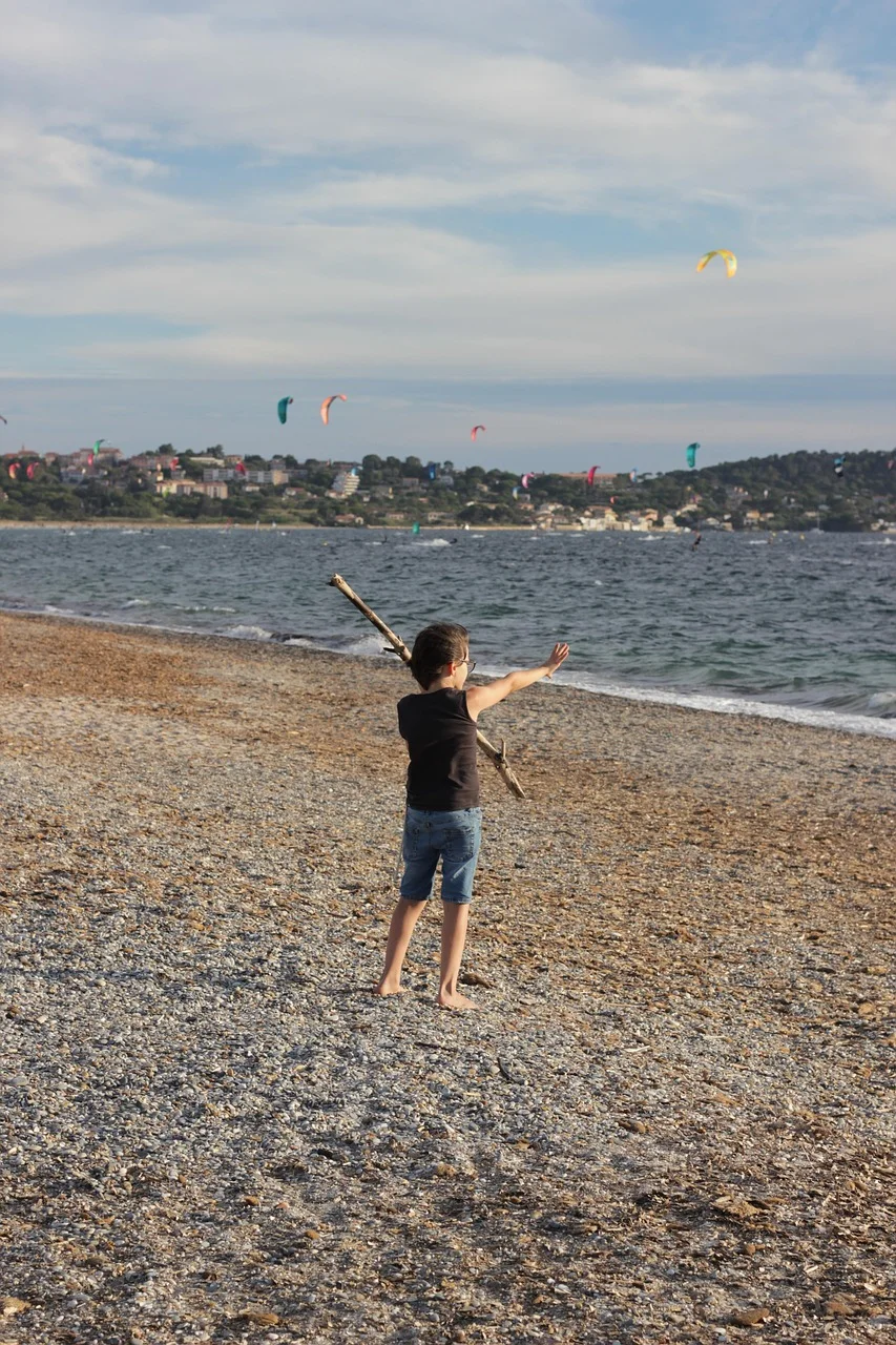 La plage de l'Almanarre a Hyeres