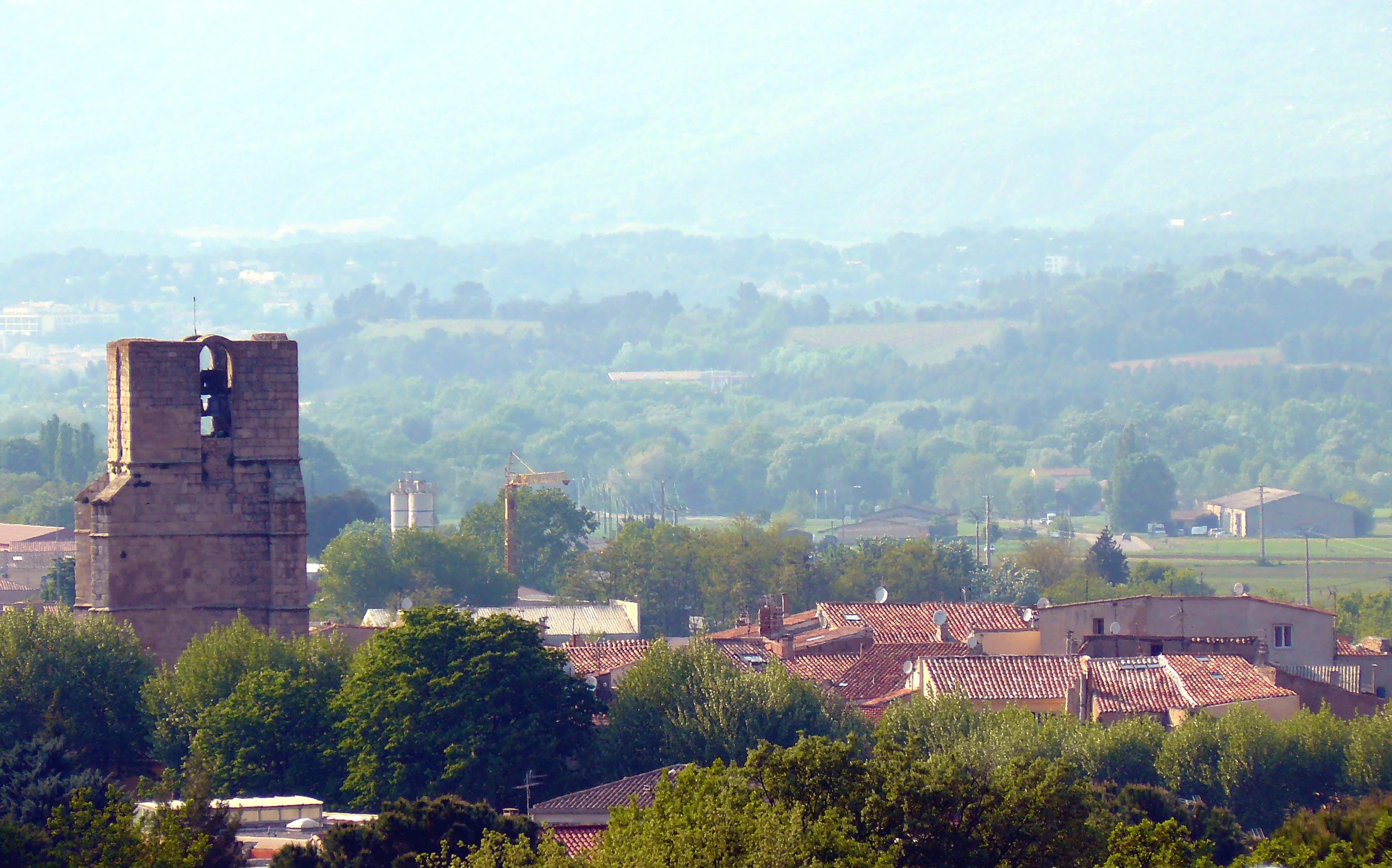 Vue du village de Trets